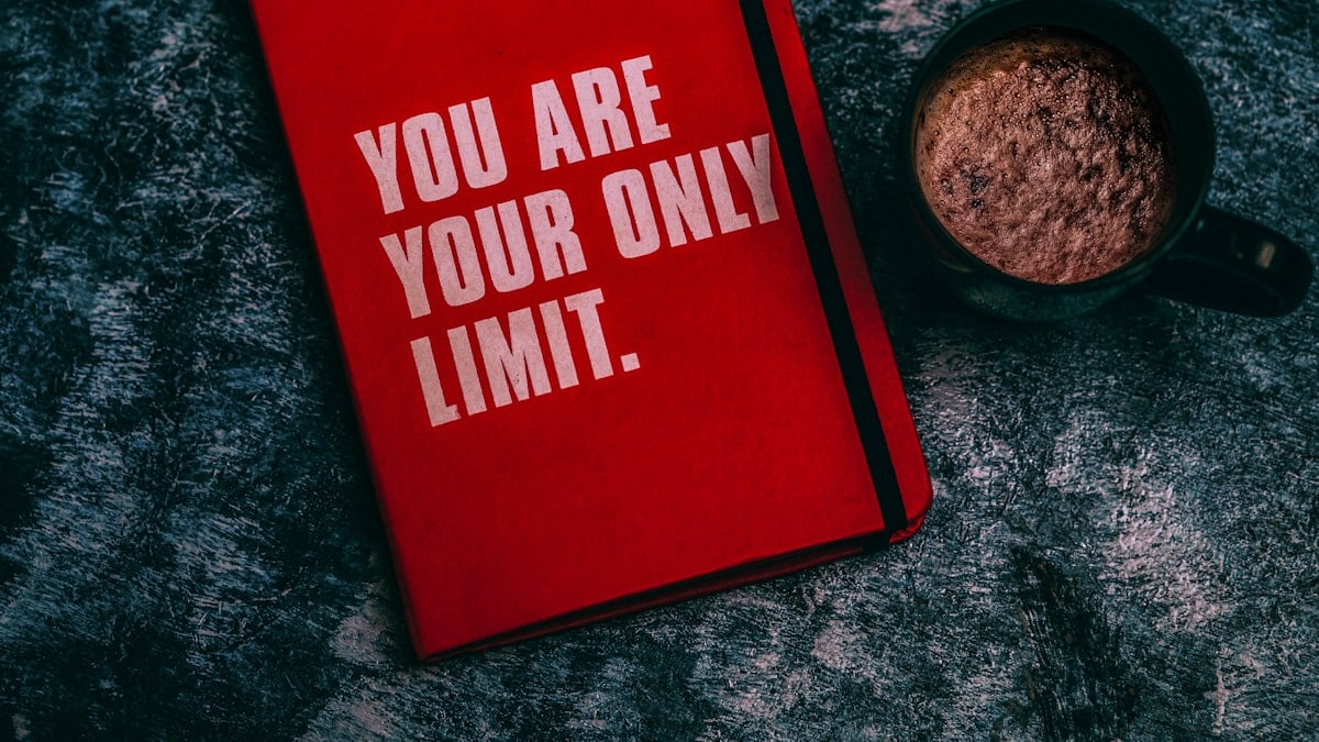Having coffee while journaling on a moody winter day